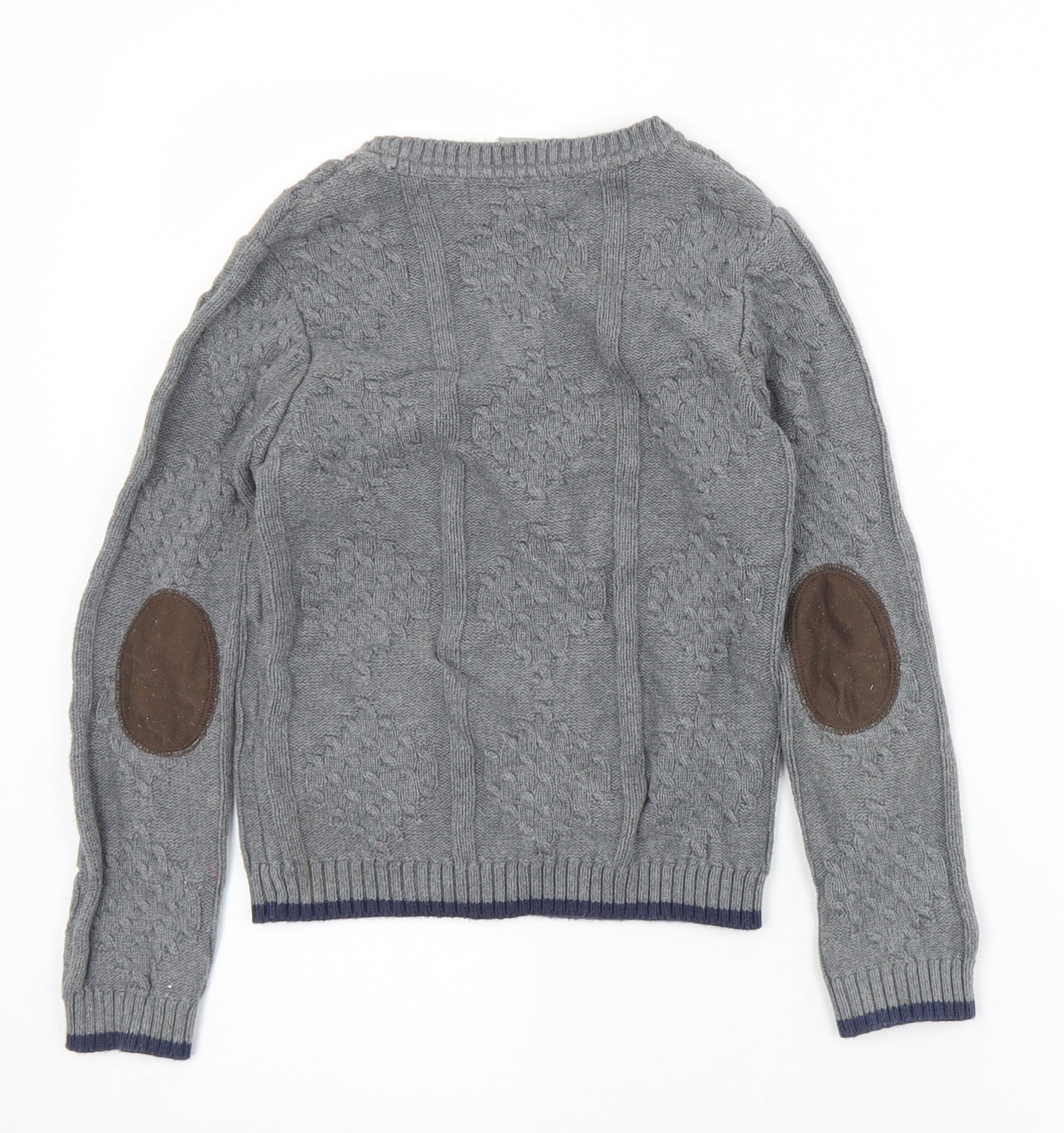 Jarvis Archer Boys Grey V-Neck  Cotton Cardigan Jumper Size 5-6 Years  Button