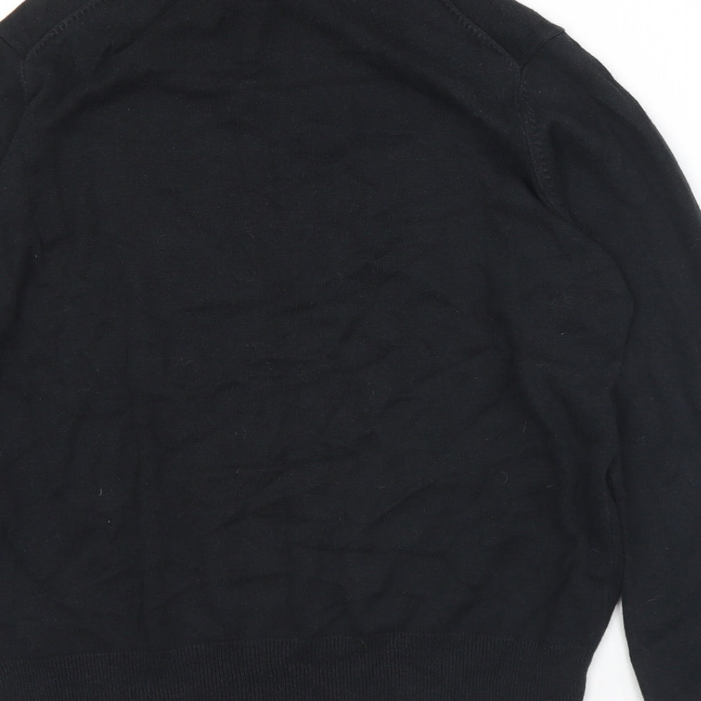 Hawkshead Womens Black Roll Neck  Viscose Pullover Jumper Size 16