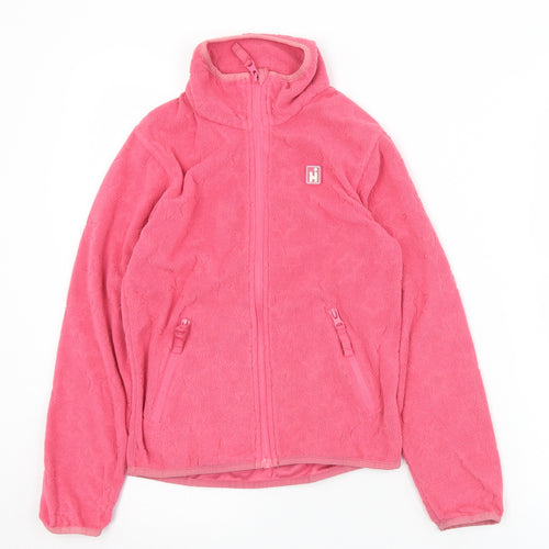 Hi Gear Girls Pink Geometric  Jacket  Size 7-8 Years  Zip
