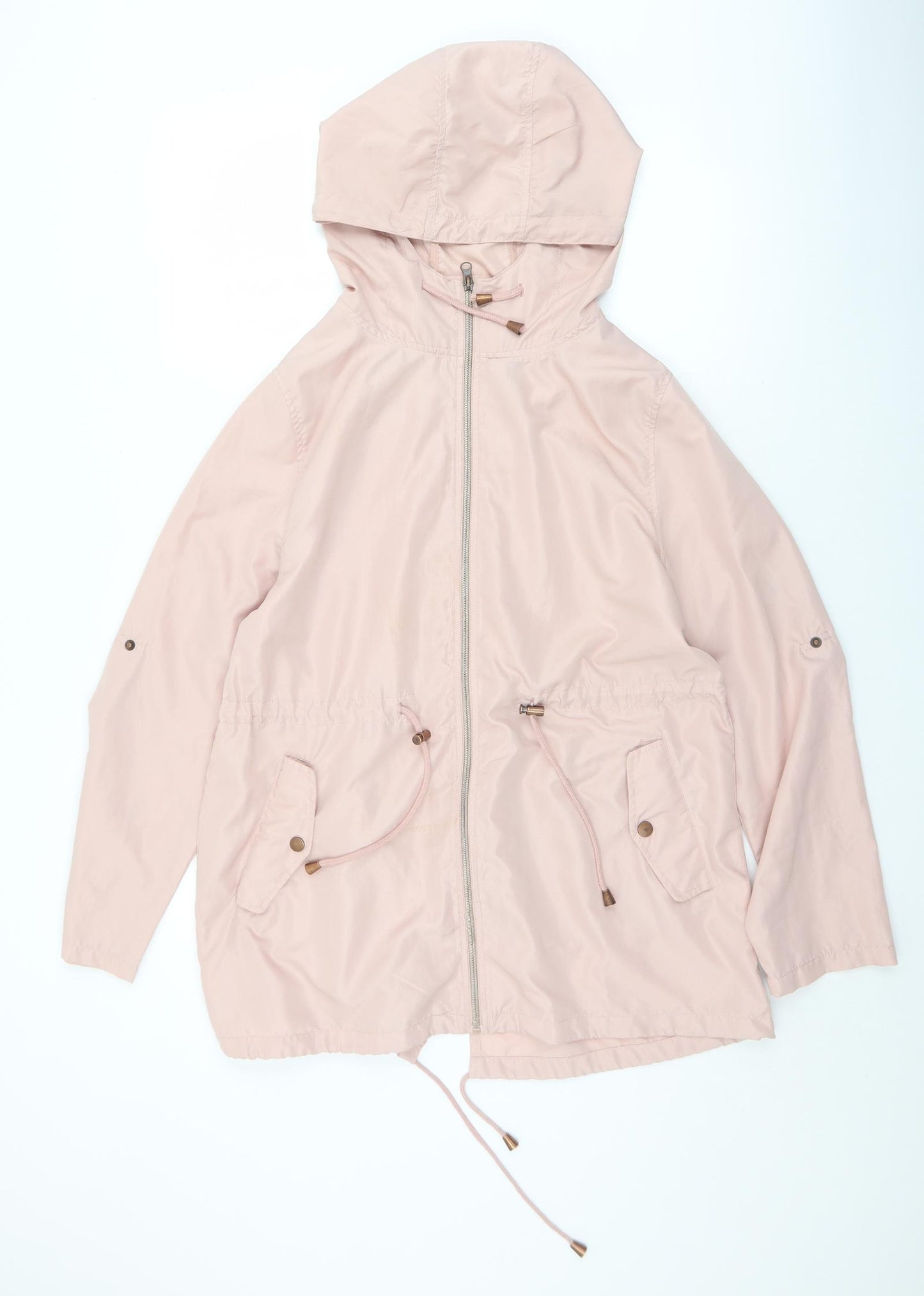 Atmosphere Womens Pink   Rain Coat Jacket Size 10  Zip - 10/12
