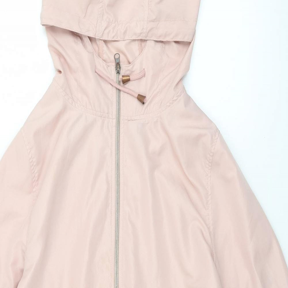 Atmosphere Womens Pink   Rain Coat Jacket Size 10  Zip - 10/12