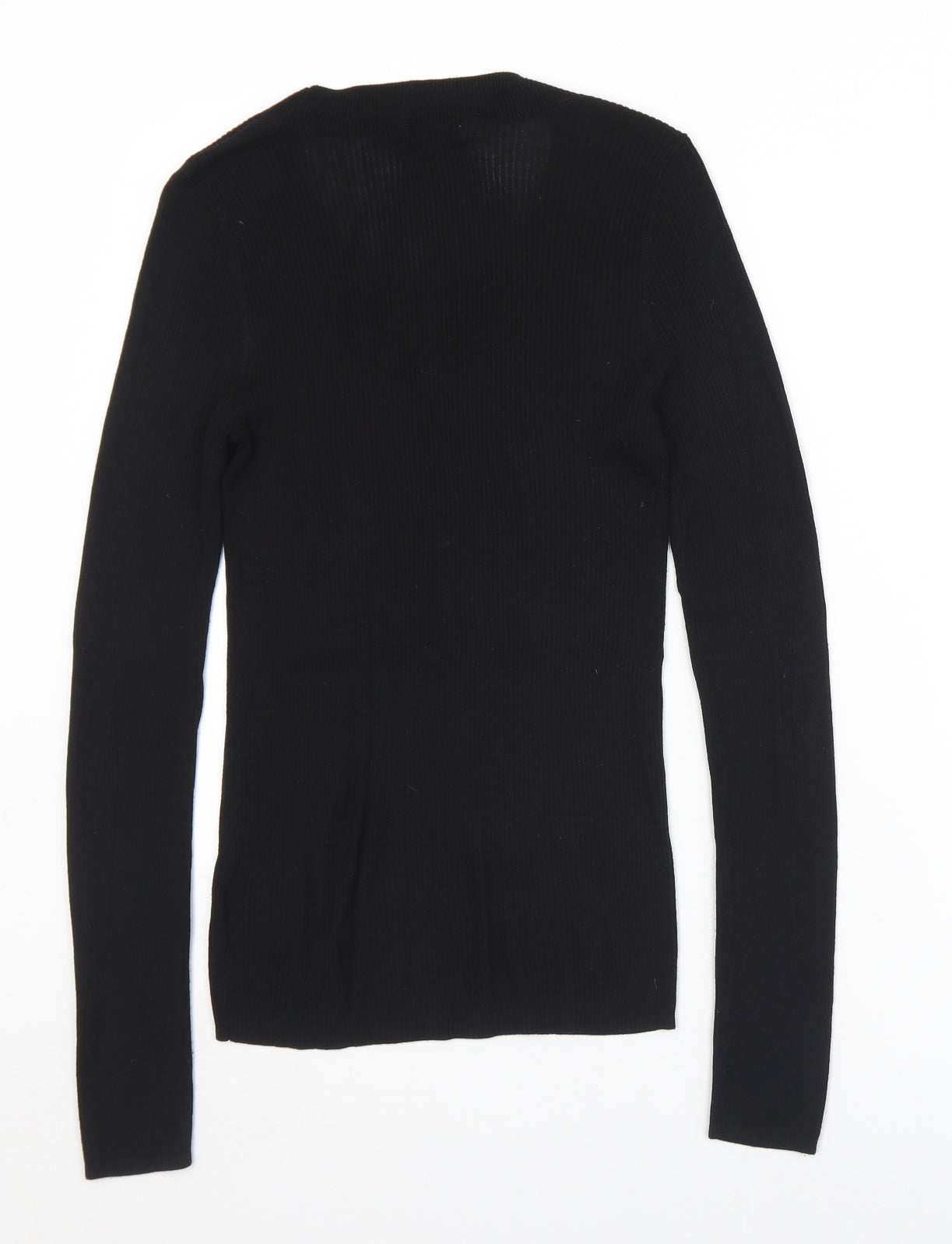 H&M Womens Black  Acrylic Basic T-Shirt Size M Round Neck