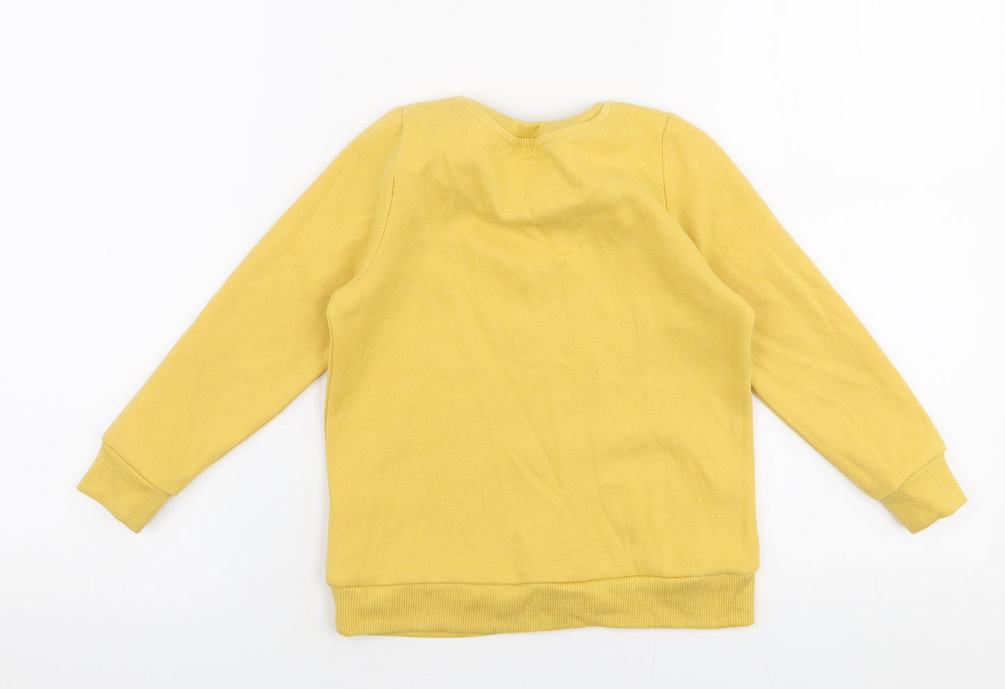 Nutmeg Boys Yellow  Polyester Pullover Sweatshirt Size 3-4 Years  Pullover