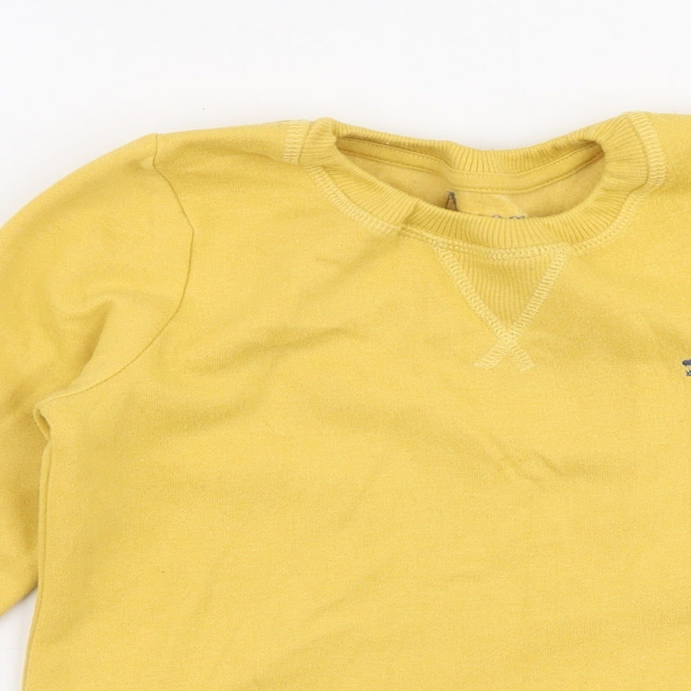 Nutmeg Boys Yellow  Polyester Pullover Sweatshirt Size 3-4 Years  Pullover