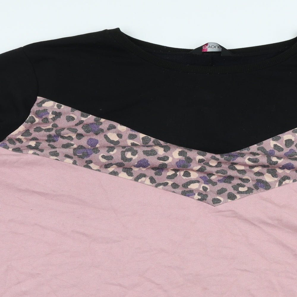 Yours Womens Multicoloured Animal Print Cotton Pullover Sweatshirt Size 30  Pullover