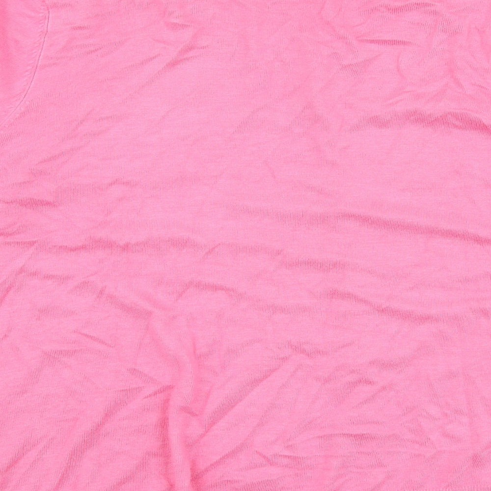 George Womens Pink Round Neck  Viscose Cardigan Jumper Size 18