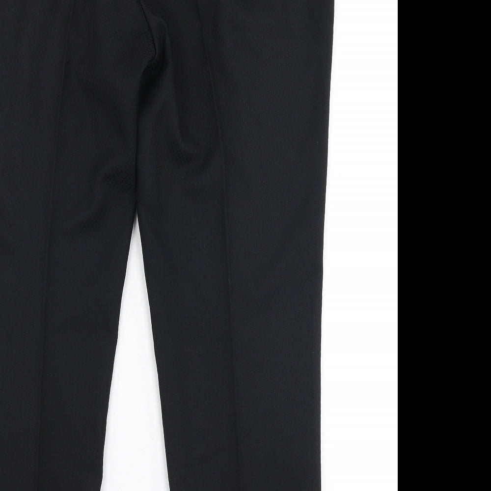 F&F Womens Black  Polyester Trousers  Size 16 L28 in Regular Zip