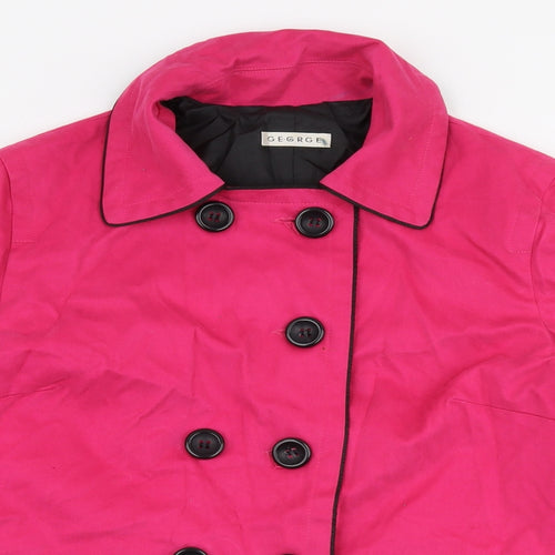 George Womens Pink   Jacket  Size M  Button
