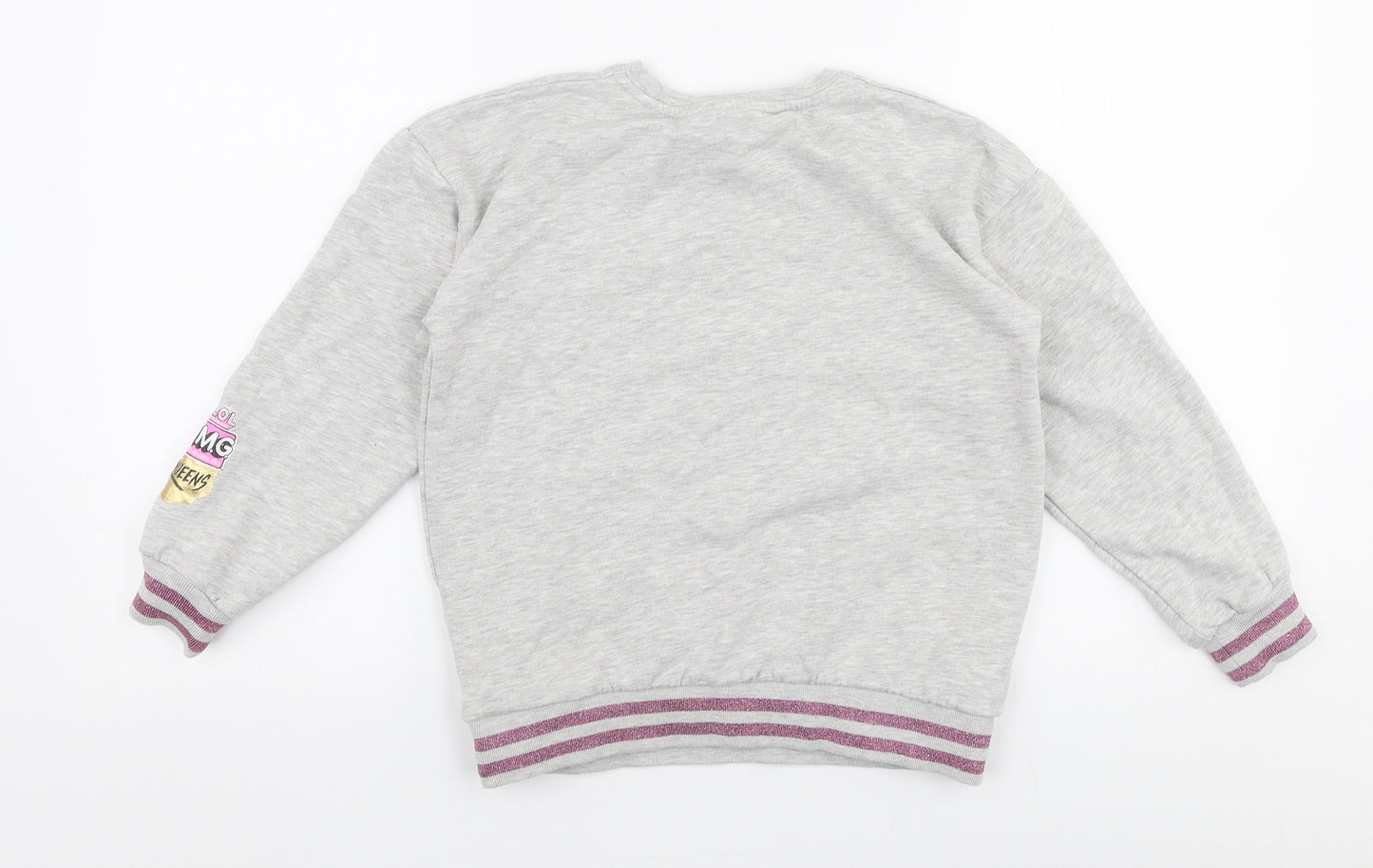 George Girls Grey  Cotton Pullover Sweatshirt Size 8-9 Years  Pullover - LOL surprise