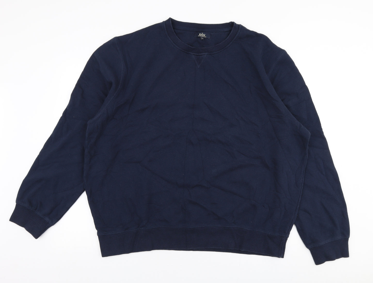 Matalan Mens Blue  Cotton Pullover Sweatshirt Size 3XL