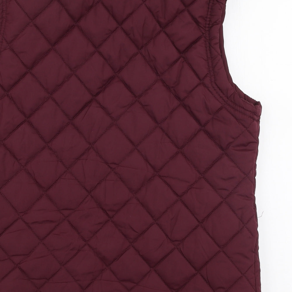 Denim Co Womens Purple   Gilet Coat Size 16  Zip