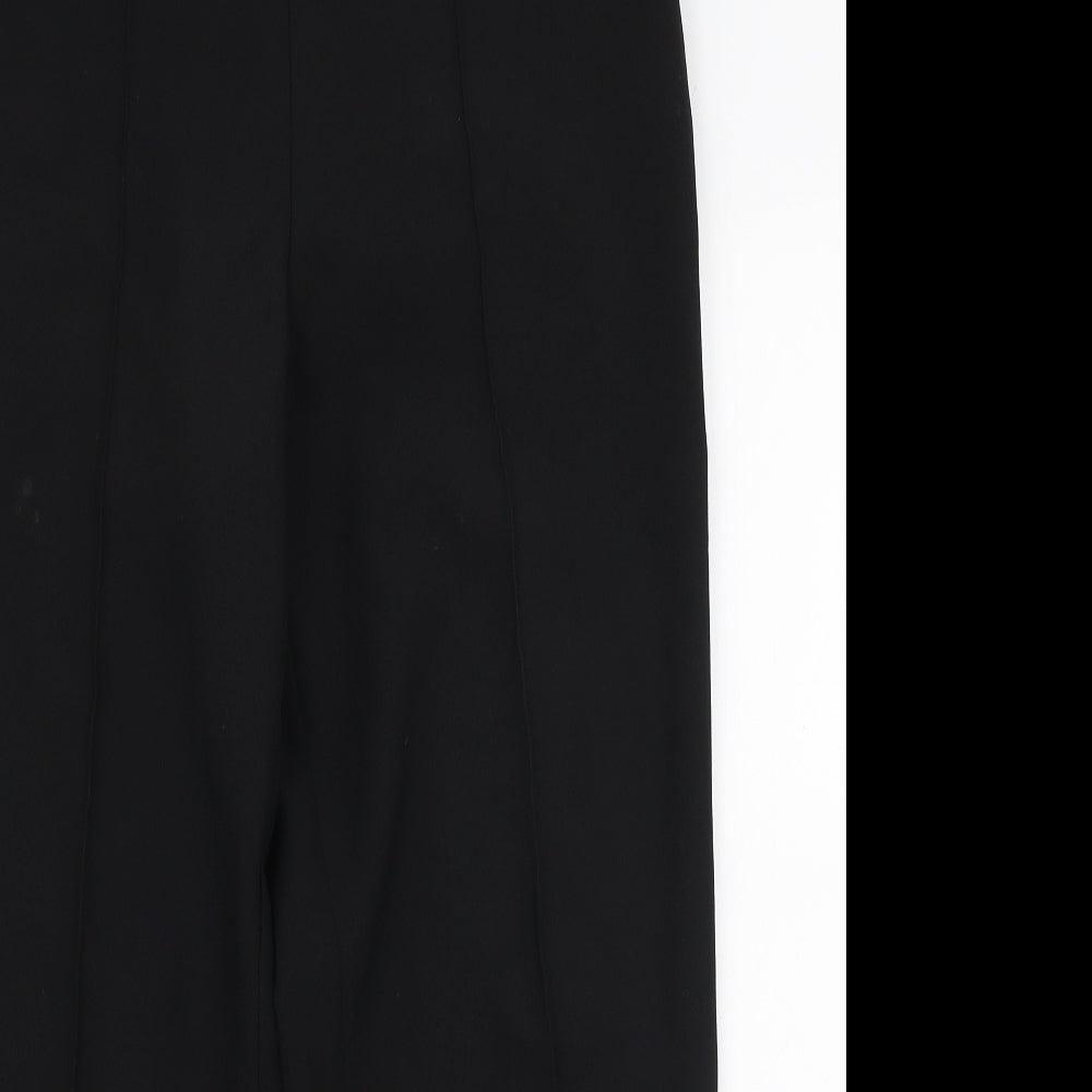 Isle Essentials Womens Black  Polyester Trousers  Size 14 L28 in Regular