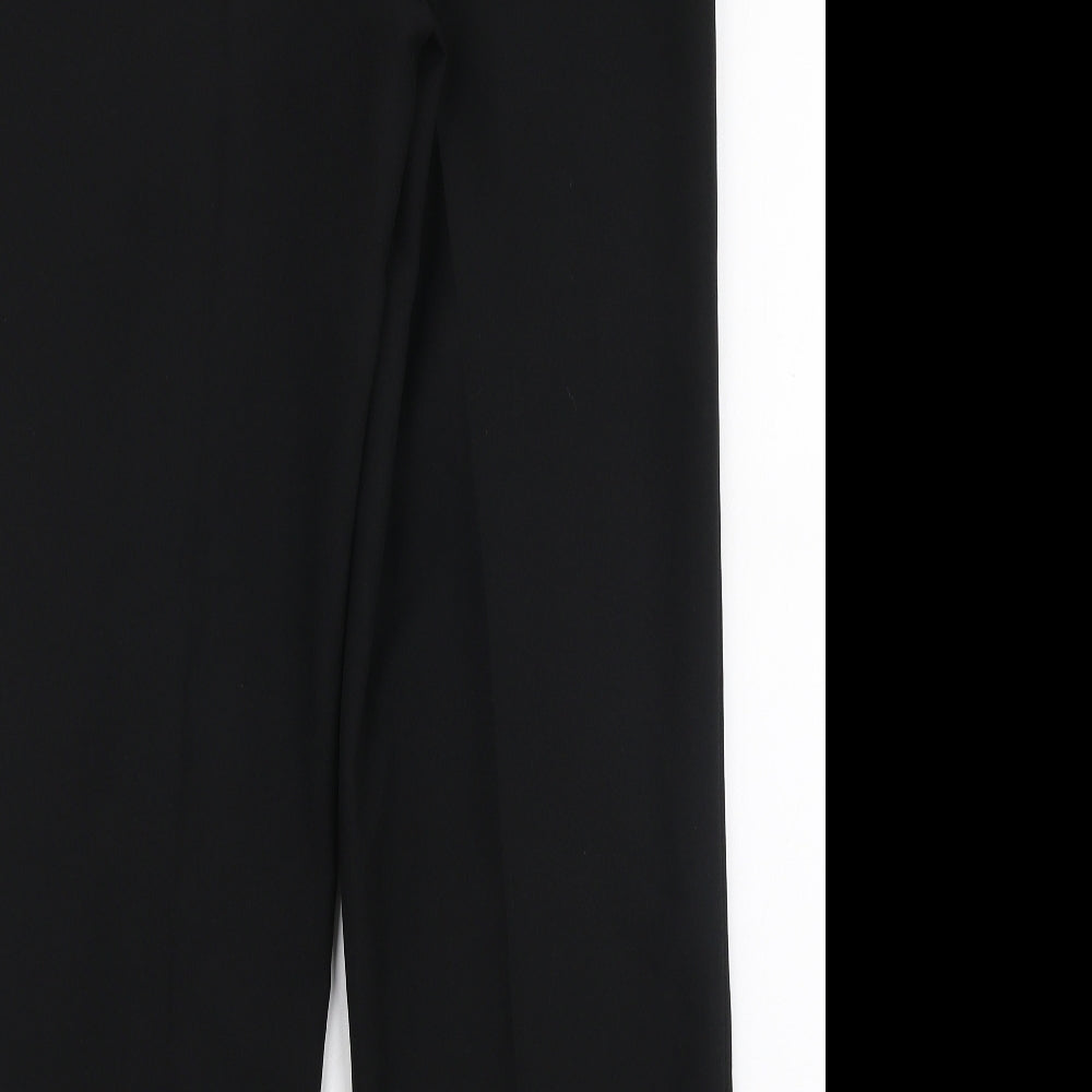 Isle Essentials Womens Black  Polyester Trousers  Size 14 L28 in Regular