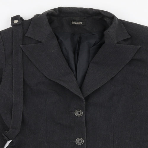 Sinequanone  Womens Grey   Jacket Blazer Size 8  Button
