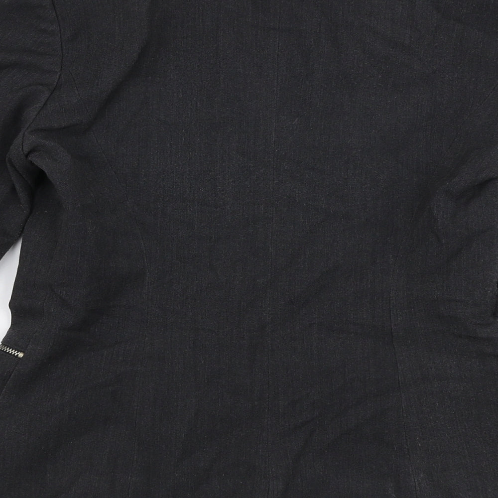 Sinequanone  Womens Grey   Jacket Blazer Size 8  Button
