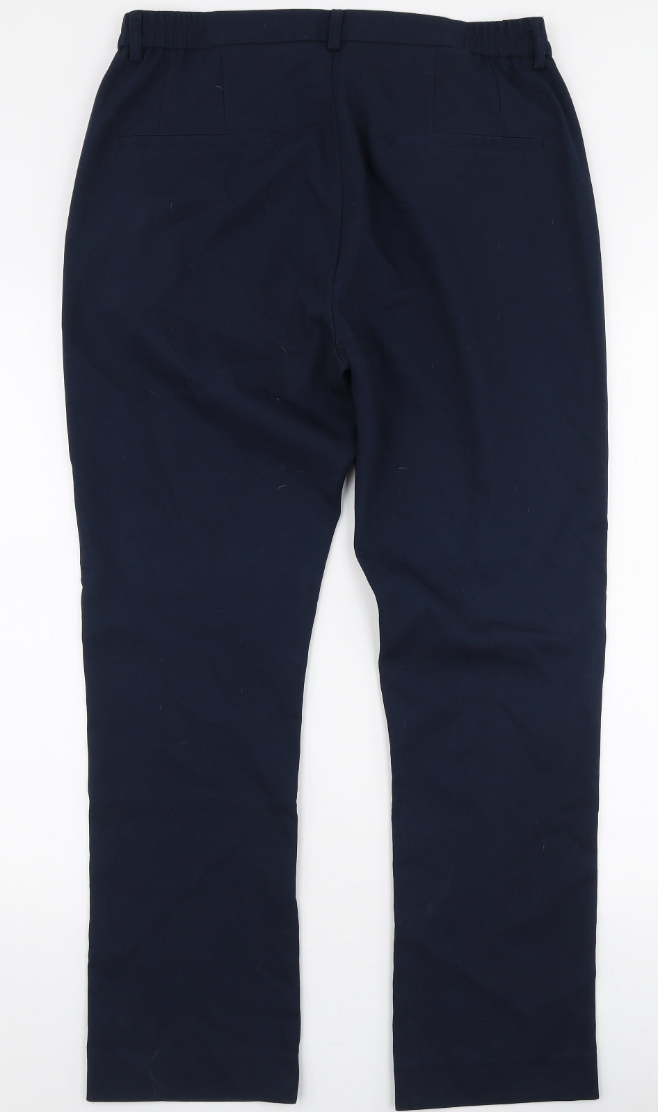 Cotton Traders Womens Blue  Polyester Trousers  Size 14 L28 in Regular Zip