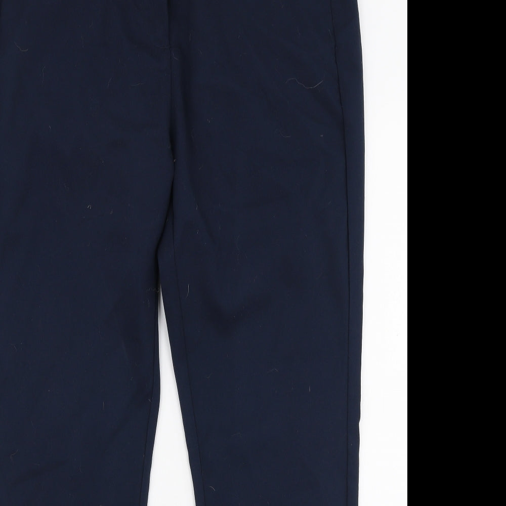 Cotton Traders Womens Blue  Polyester Trousers  Size 14 L28 in Regular Zip