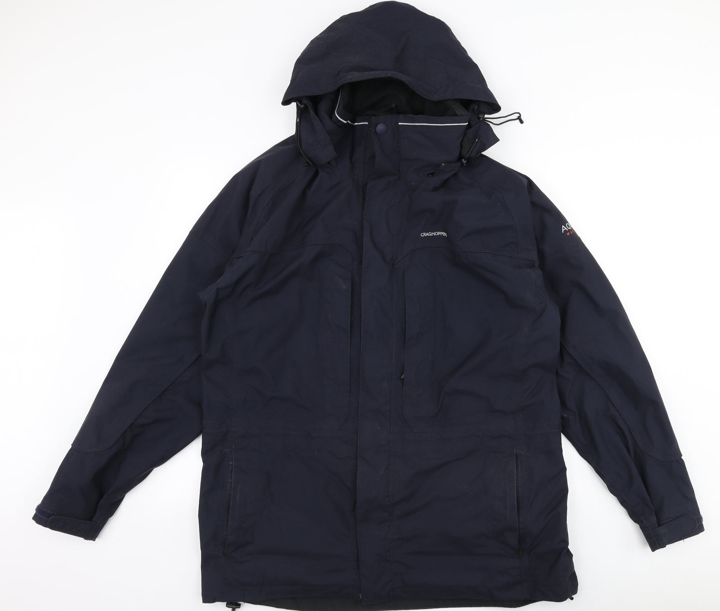 Craghoppers Mens Blue   Parka Coat Size L  Zip