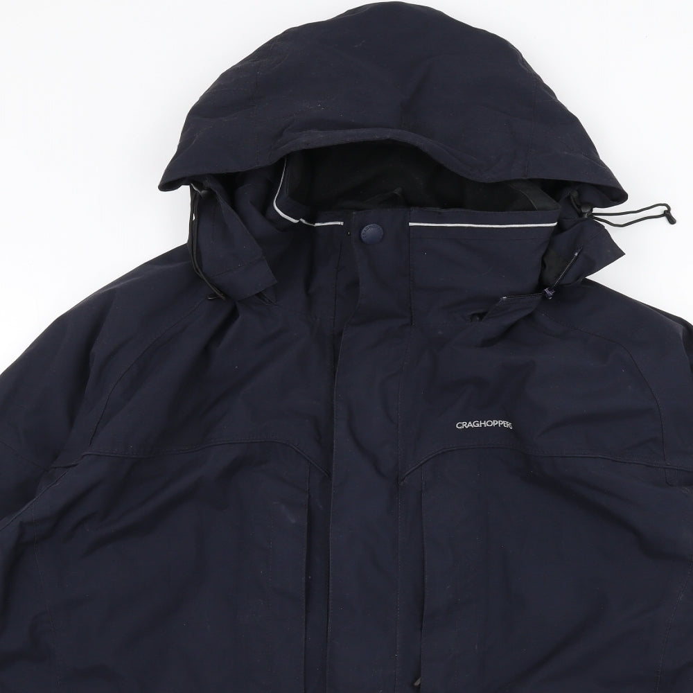 Craghoppers Mens Blue   Parka Coat Size L  Zip
