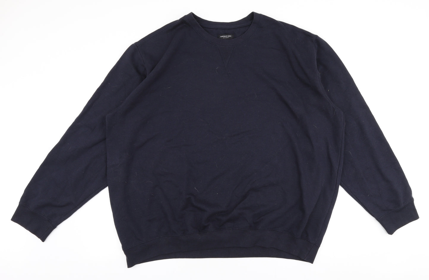 Capsule Mens Blue  Cotton Pullover Sweatshirt Size 2XL