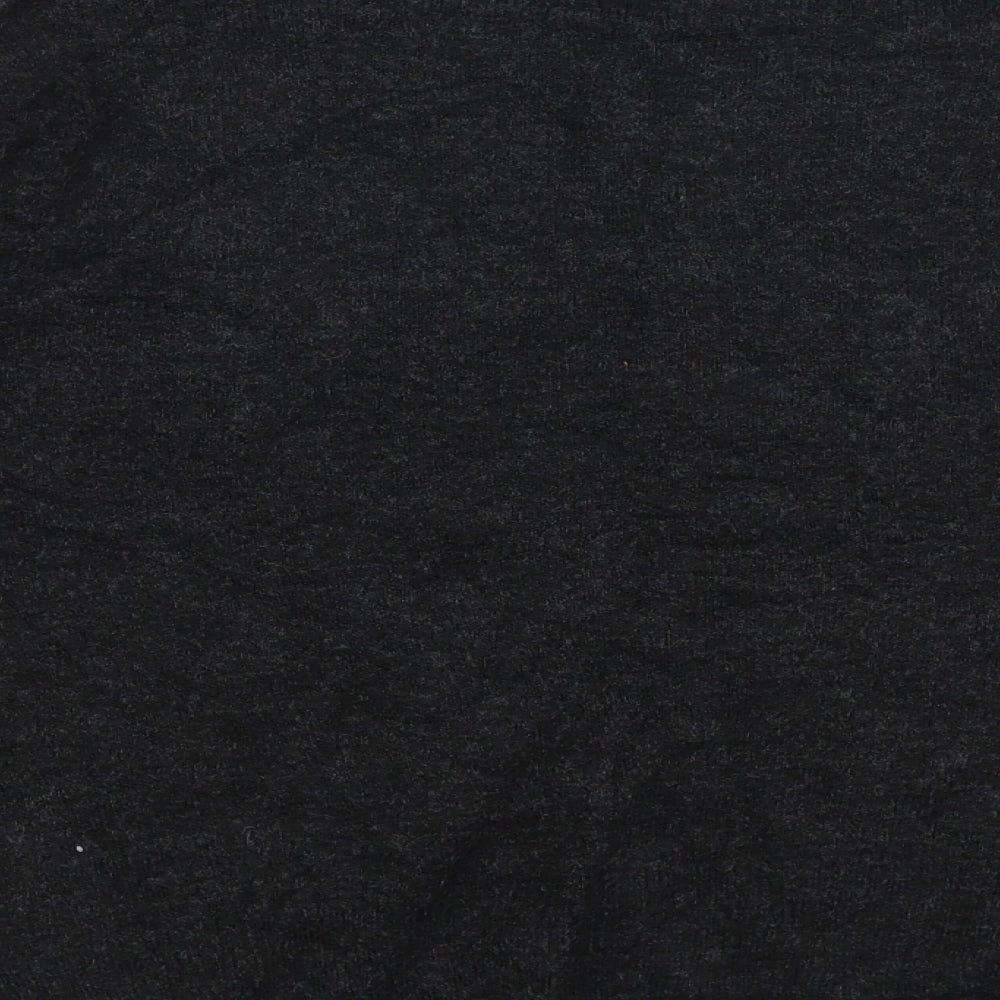 H&M Womens Grey Round Neck  Acrylic Pullover Jumper Size XS