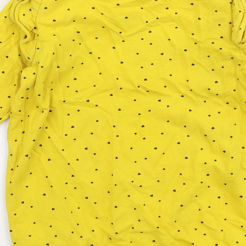 So Cute Girls Yellow Polka Dot Polyester Pullover Sweatshirt Size 2-3 Years  Snap - Bon Jour