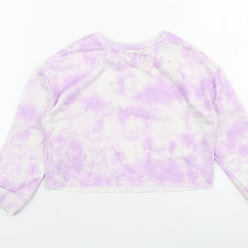 George Girls Purple Floral Polyester Pullover Sweatshirt Size 5-6 Years  Pullover - Butterfly