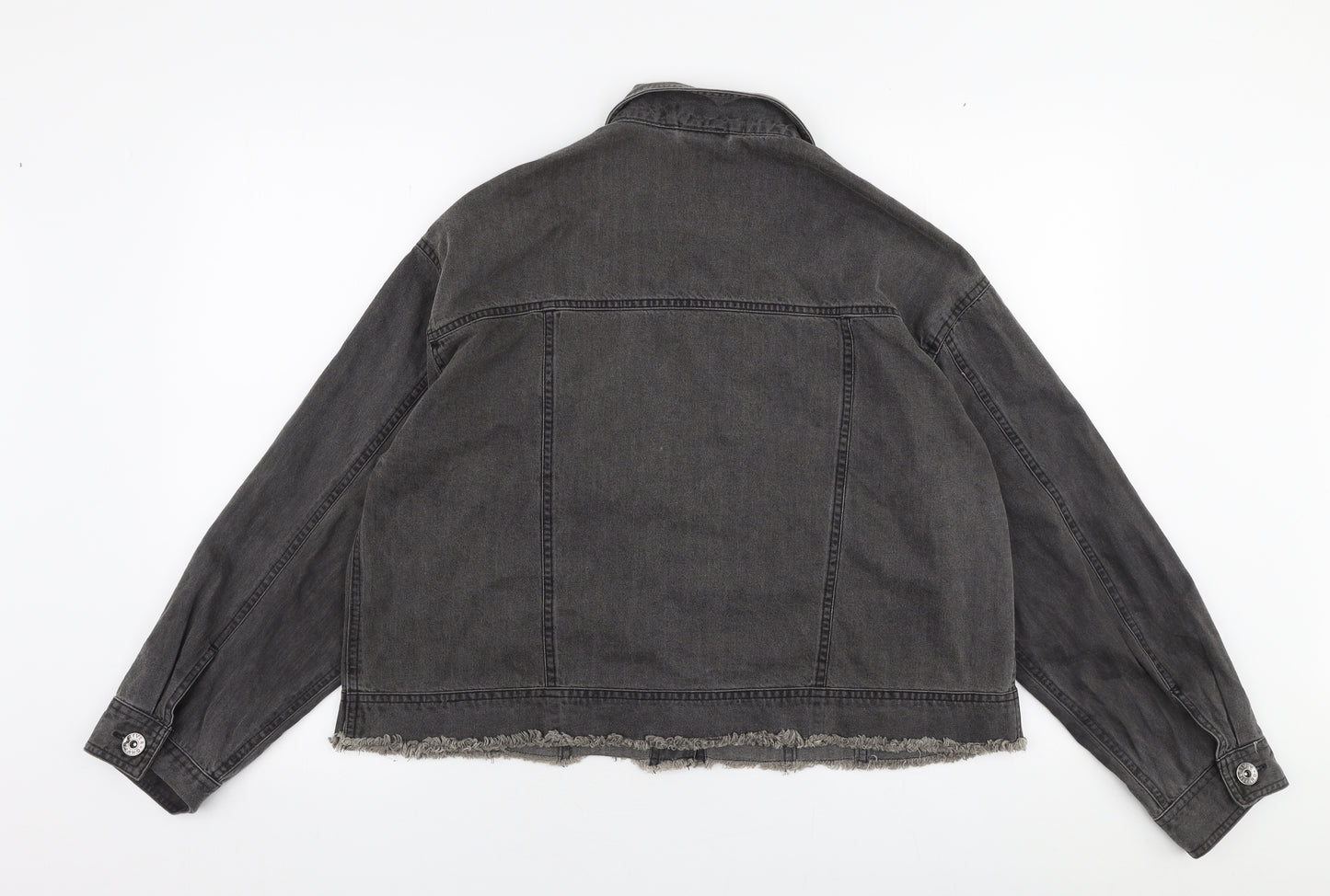 River Island Mens Grey   Jacket  Size M  Button