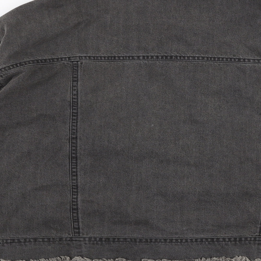 River Island Mens Grey   Jacket  Size M  Button