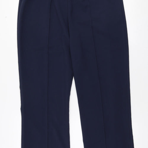 Mia Moda Womens Blue  Polyester Trousers  Size 12 L27 in Regular