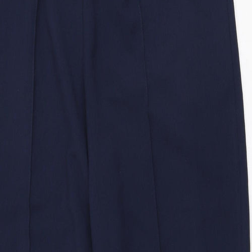 Mia Moda Womens Blue  Polyester Trousers  Size 12 L27 in Regular