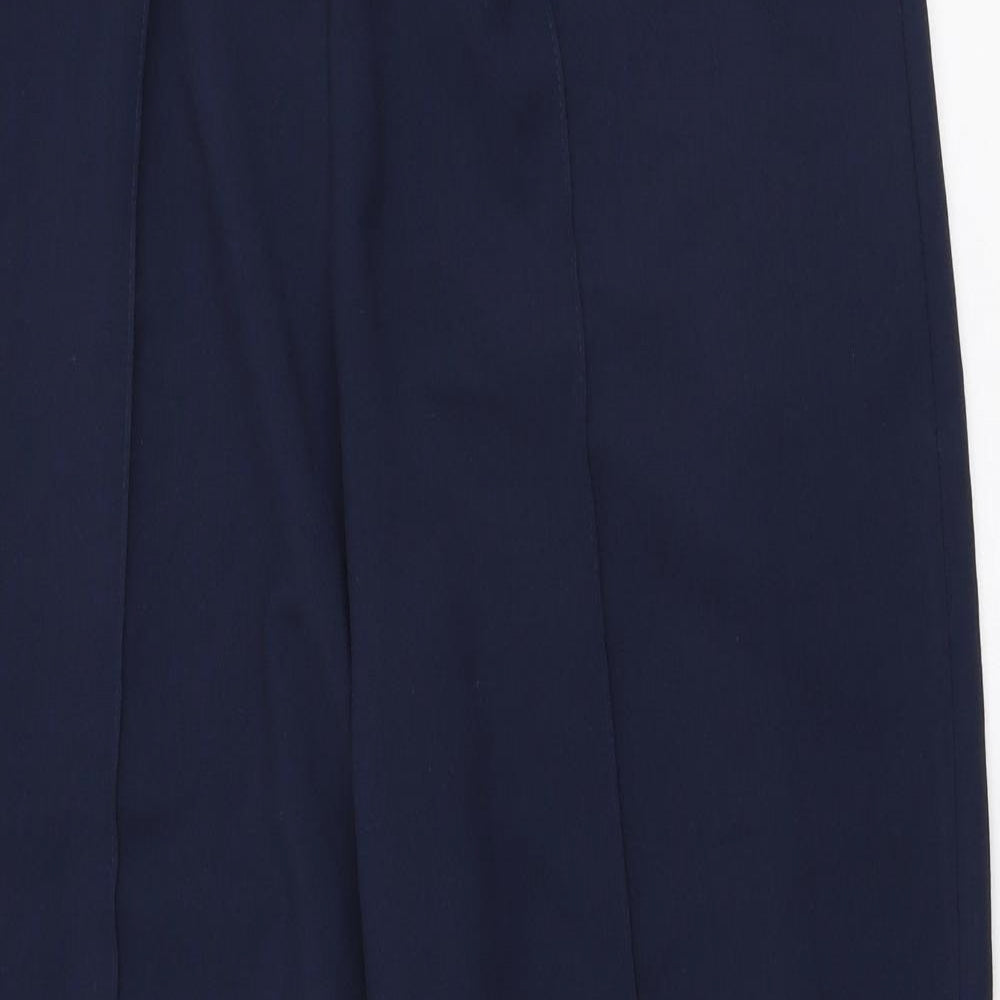 Mia Moda Womens Blue  Polyester Trousers  Size 12 L27 in Regular