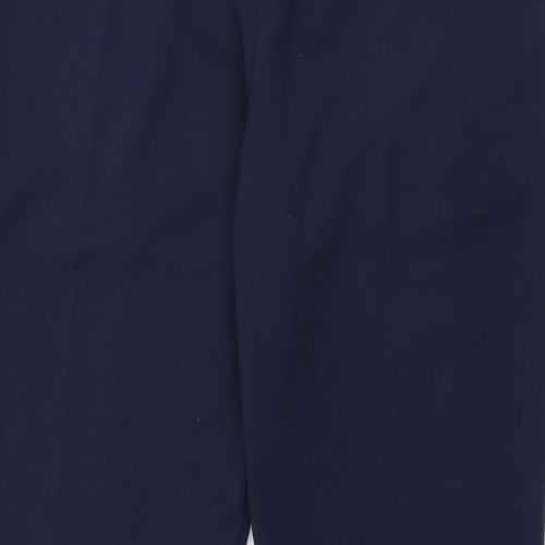 Mia Moda Womens Blue  Polyester Trousers  Size 12 L27 in Regular