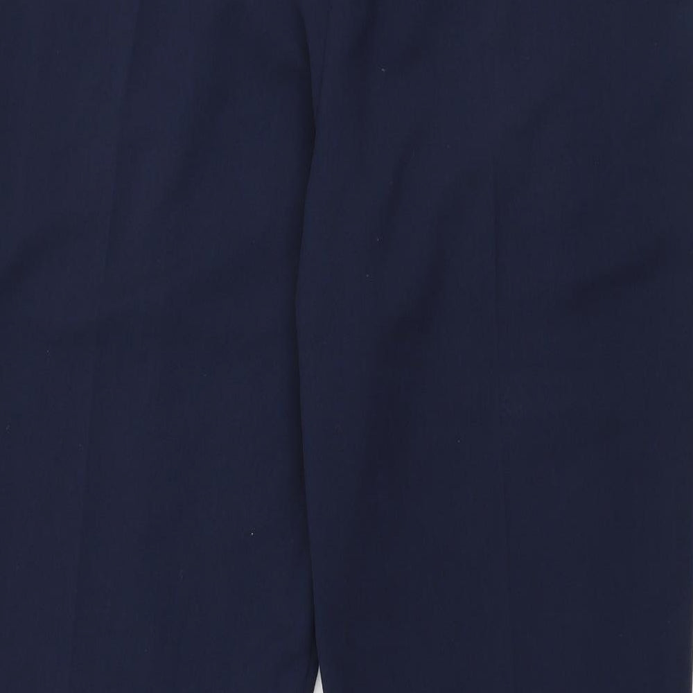Mia Moda Womens Blue  Polyester Trousers  Size 12 L27 in Regular