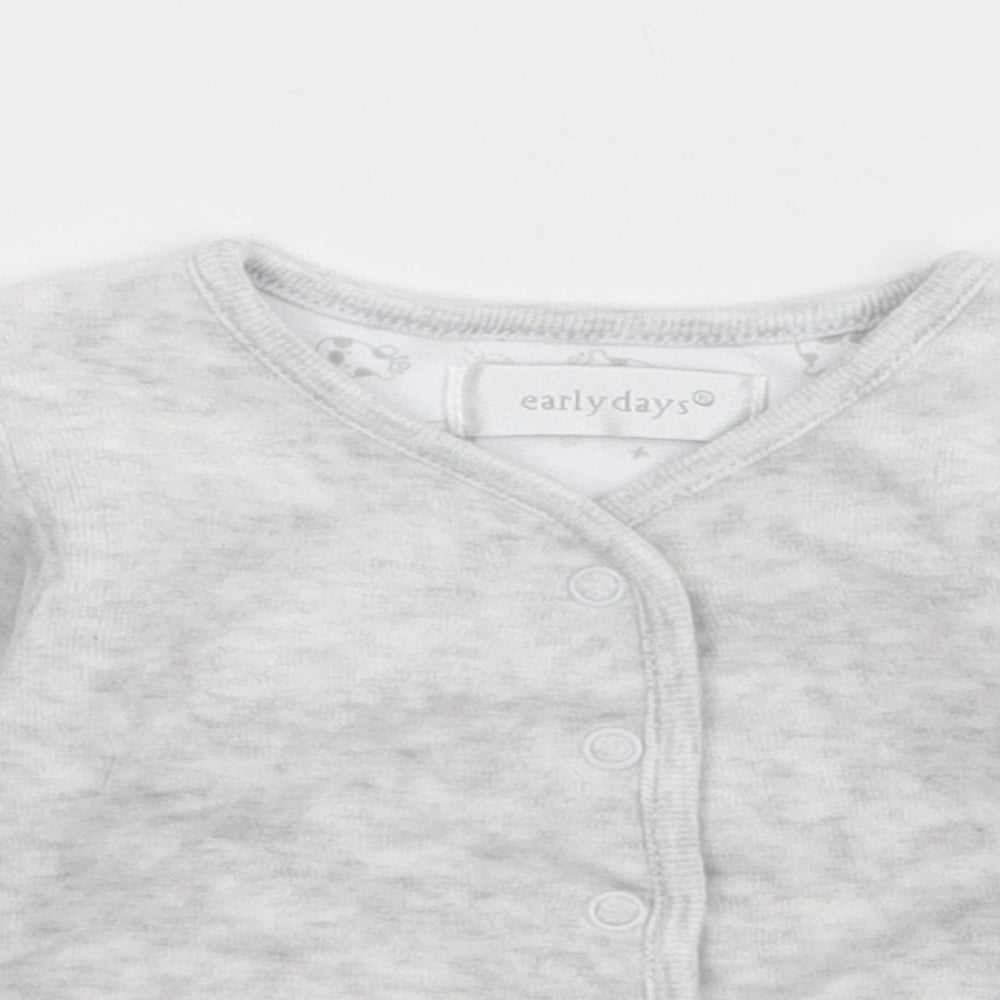 Early Days Baby Grey   Jacket  Size Newborn   Snap
