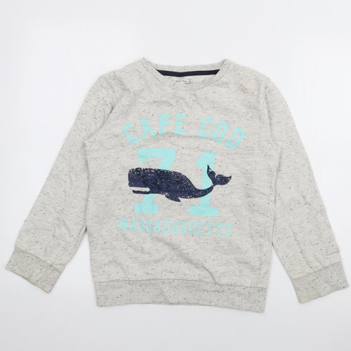 Crafted Boys Grey  Cotton Pullover Sweatshirt Size 11-12 Years