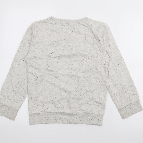 Crafted Boys Grey  Cotton Pullover Sweatshirt Size 11-12 Years