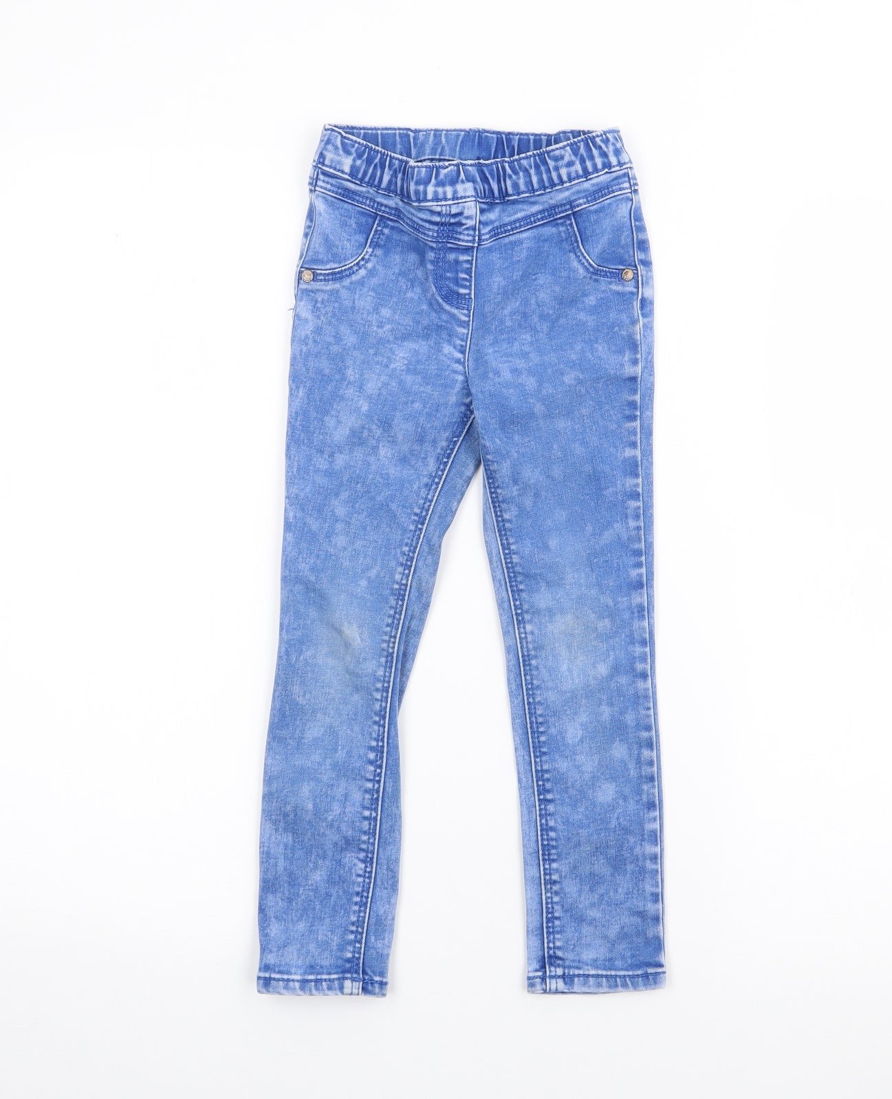 NEXT Boys Blue  Cotton Skinny Jeans Size 5-6 Years  Regular