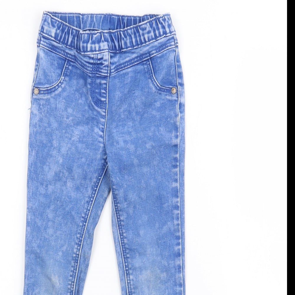NEXT Boys Blue  Cotton Skinny Jeans Size 5-6 Years  Regular