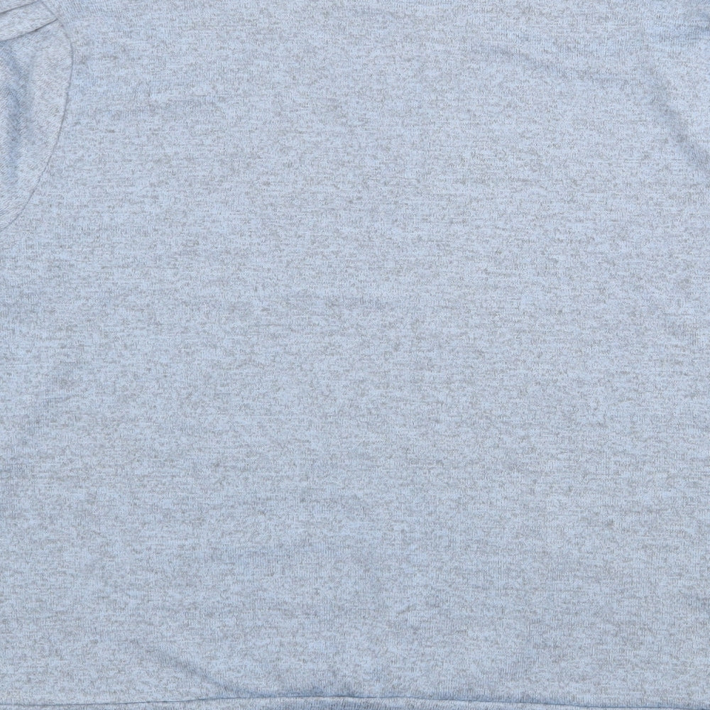 Nutmeg Womens Blue Crew Neck  Polyester Pullover Jumper Size 14