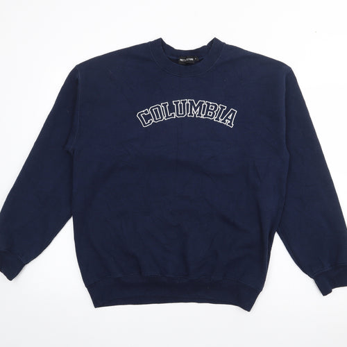 PRETTYLITTLETHING Womens Blue  Polyester Pullover Sweatshirt Size S