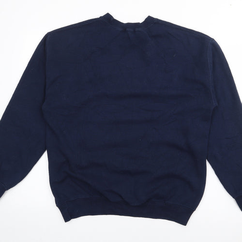 PRETTYLITTLETHING Womens Blue  Polyester Pullover Sweatshirt Size S