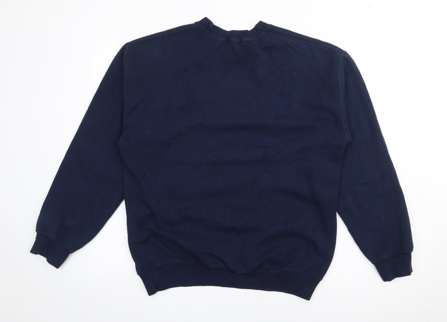 PRETTYLITTLETHING Womens Blue  Polyester Pullover Sweatshirt Size S