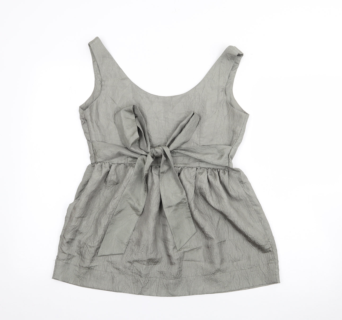 Miso Womens Green  Nylon Camisole Tank Size 12 Scoop Neck