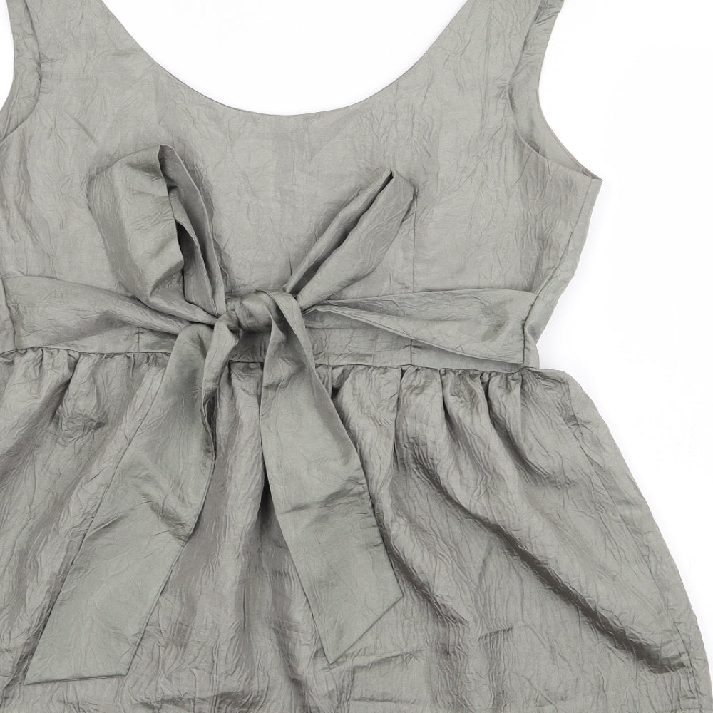 Miso Womens Green  Nylon Camisole Tank Size 12 Scoop Neck