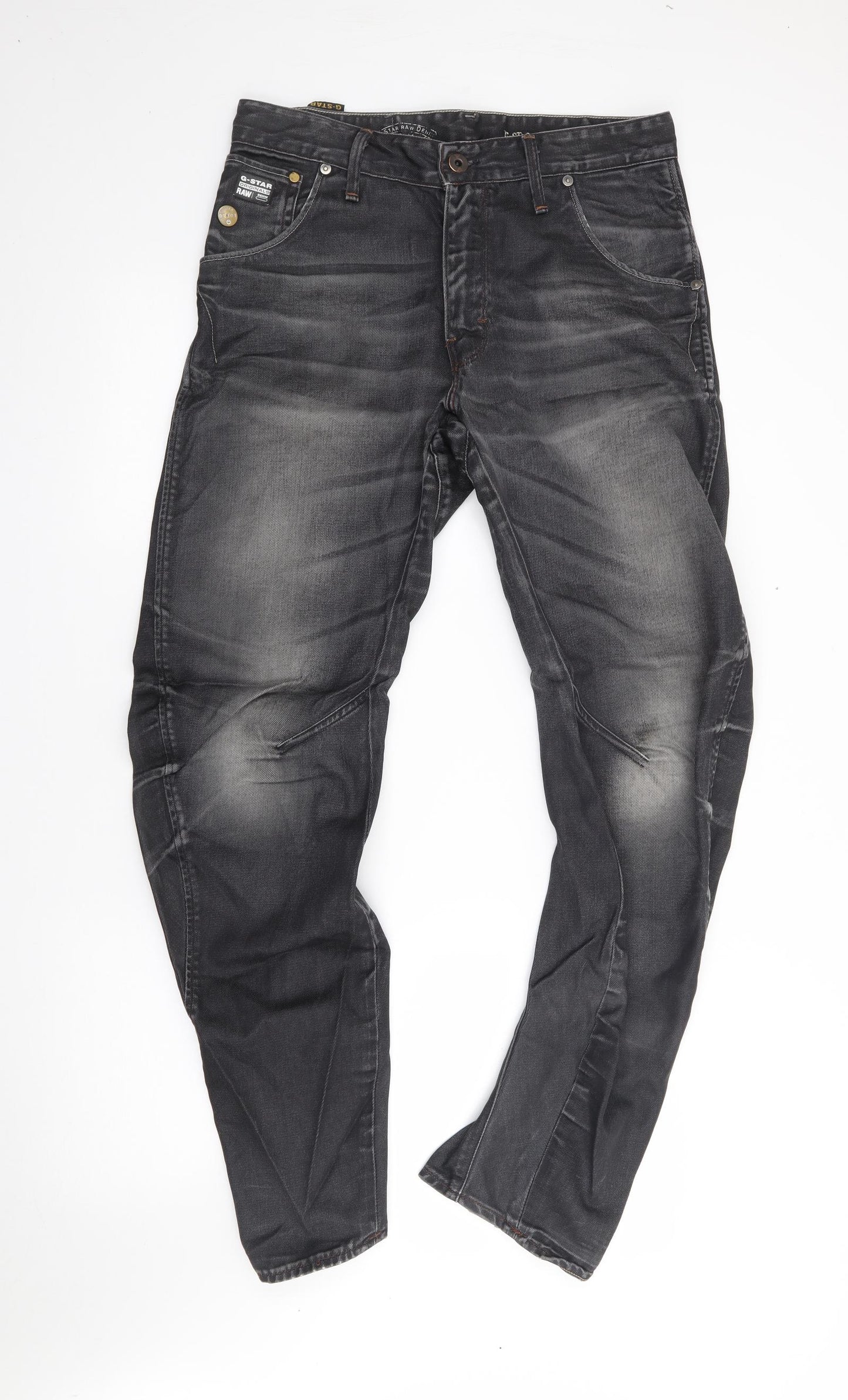 G-Star Mens Grey  Cotton Skinny Jeans Size 32 L29 in Regular