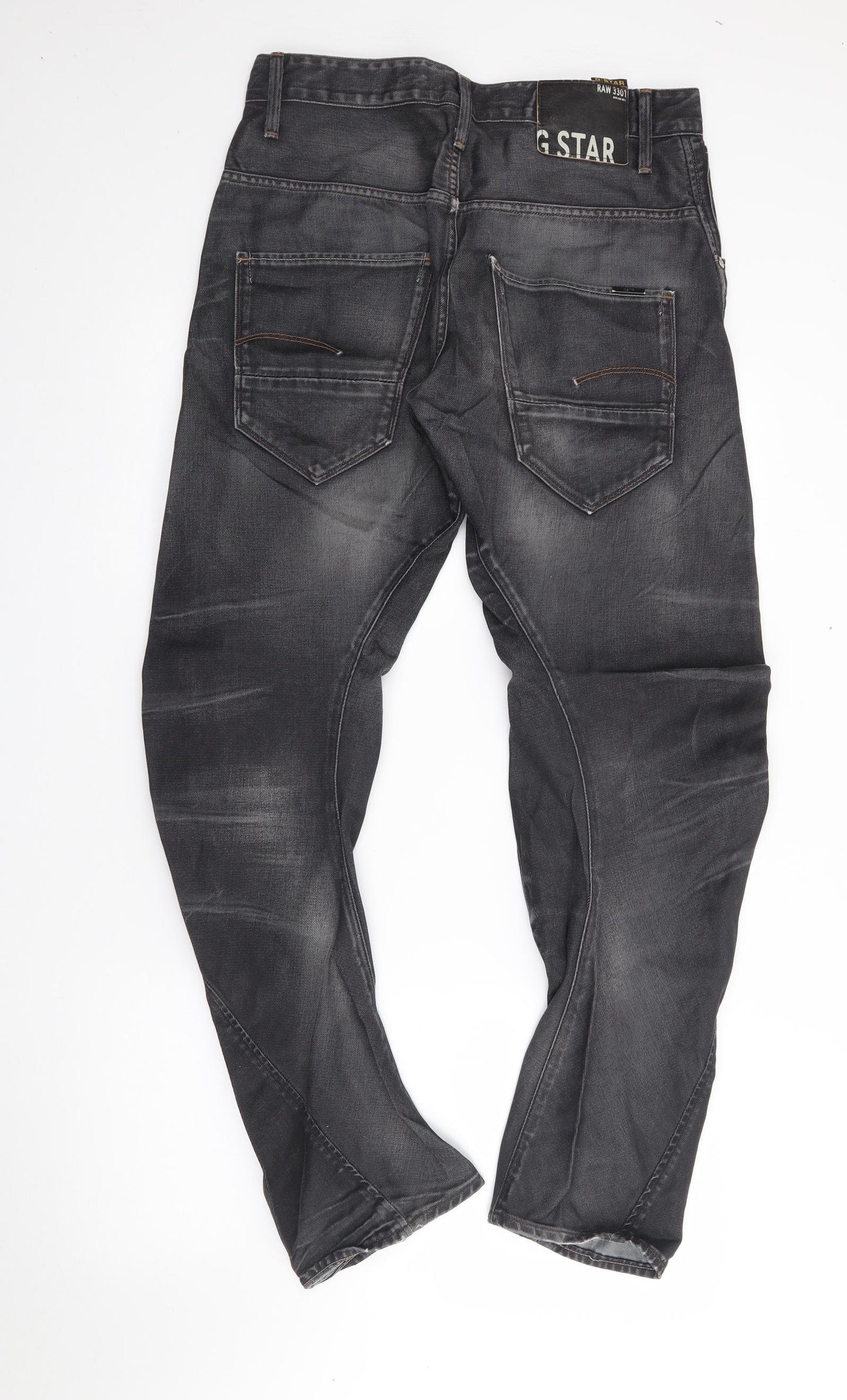 G-Star Mens Grey  Cotton Skinny Jeans Size 32 L29 in Regular