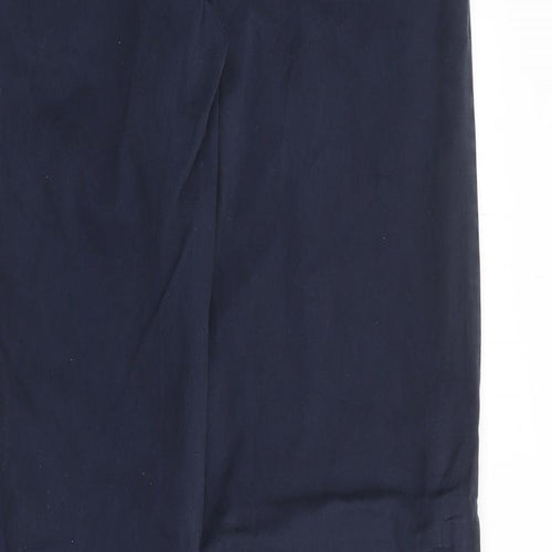 Easy Mens Blue  Cotton Chino Trousers Size 34 L34 in Regular