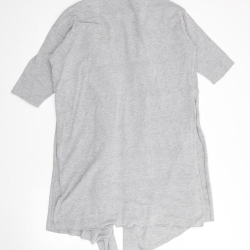 Great Plains Womens Grey V-Neck  Cotton Cardigan Jumper Size S