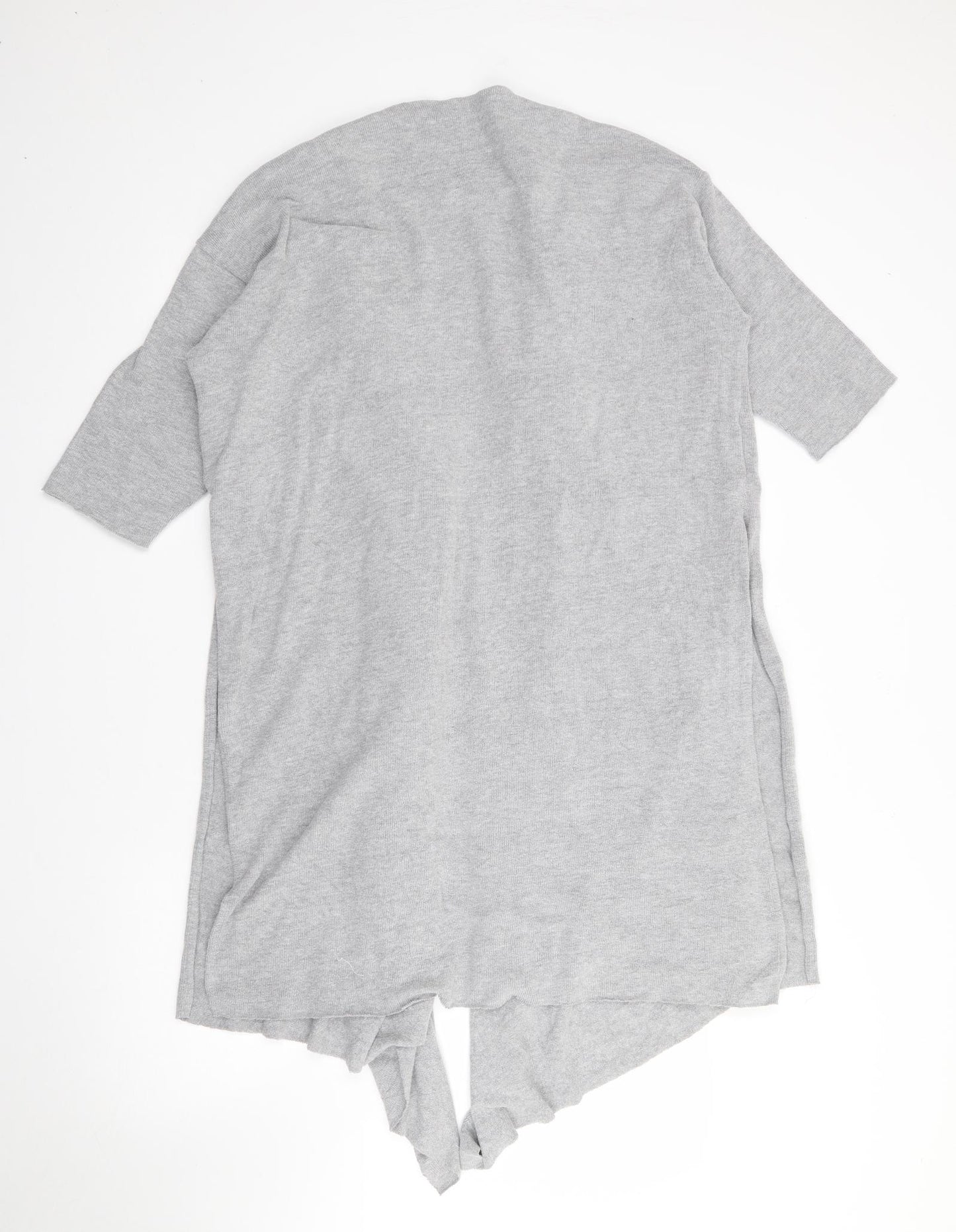 Great Plains Womens Grey V-Neck  Cotton Cardigan Jumper Size S